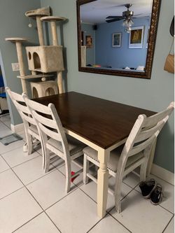 dining table and 4 chairs