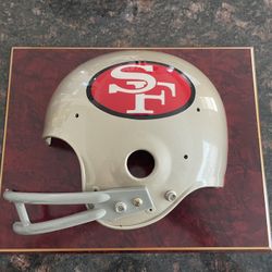 Vintage 49ers Half Helmet Plaque