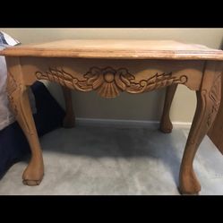 Solid Wood End Tables Set of 2