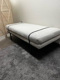 Grey Bench Ottoman