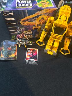1992 Kenner Aliens Space Marine Power Loader + Lt. Ripley Figure Complete Set