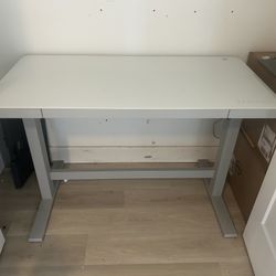 Sit To Stand Desk Glass Top 