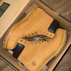 Timberland Premium 6 In Waterproof Boot Wheat Nubuck