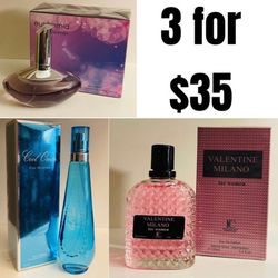 3 For $35 For Perfumes Pictured 100 Ml Bottles