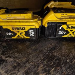 Dewalt Battery 20V 5AH+4AH