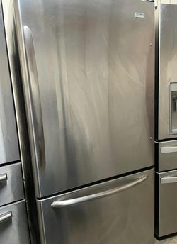 Stainless Steel Amana Fridge Bottom Freezer
