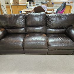 FREE Leather Couch --just Need To Pick Up