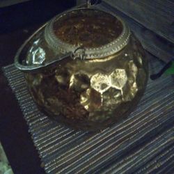Mercury Glass Bowl Gold 