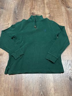 Ralph Lauren green quarter zip sweatshirt Size S