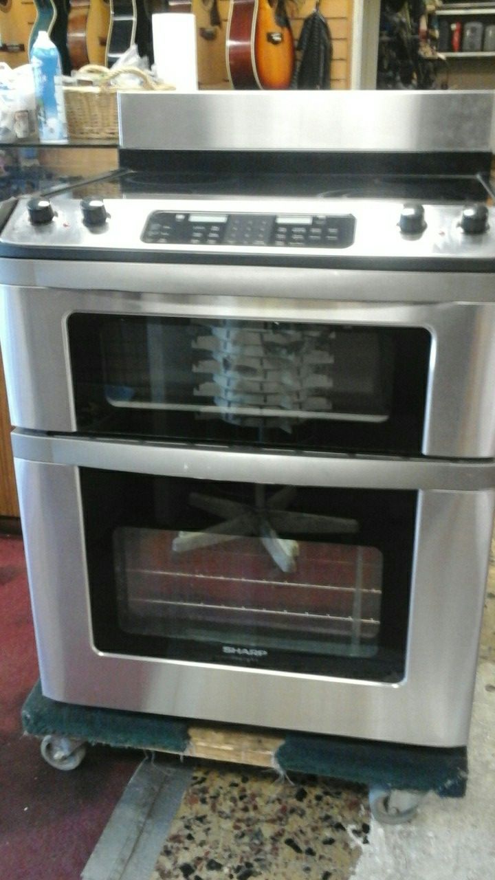 Sharp Insight electric RANGE with drawer microwave DRAWER 110 and 220 volt adaptable model number KB-3300 JS