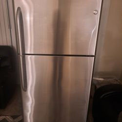 Stainless Steel GE Refrigerator 