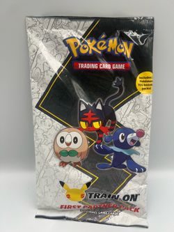 Pokémon TCG First Partner Pack (Alola) 3 Oversize Cards + 2 Booster Packs Sealed