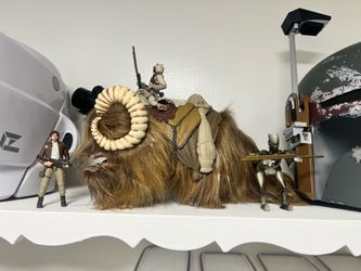 Vintage collection bantha and sand people