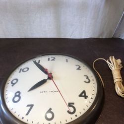Seth Thomas office wall clock 15 inches