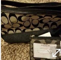 Coach clutch purse and wallet