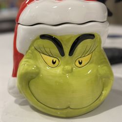 Christmas Grinch Canister