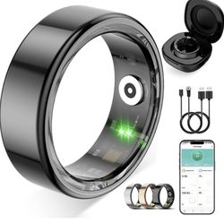 Smart Ring for Women Men,Fitness Tracker Ring with Heart Rate Size 10