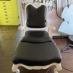 “Shabby Chic” chair & ottoman!