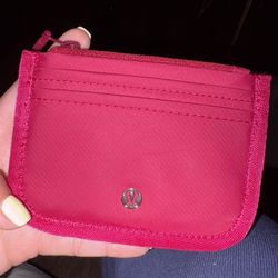 Lululemon burgundy Card Holder 