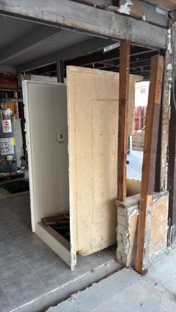 Shower complete  left hand side
