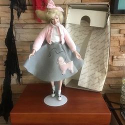 Peggy Sue Poodle Skirt Yearbook Memories Knowles Porcelain Doll