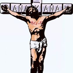 'Jesus On Xanax' Large Glossy Poster Print SIGNED - Used For Artshow  So The Poster Has Sticky Corners But Its Still Perfect On Front.