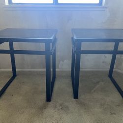 Black Tempered Glass Table Set