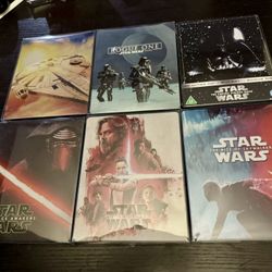 Star Wars and Marvel Avengers steelbooks