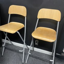 Foldable Chair Bar Stools 2
