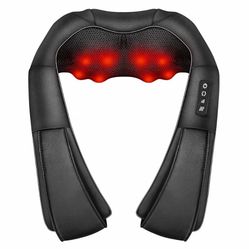 Neck Massager with Heat, Shiatsu Massager Deep Tissue 3D Kneading