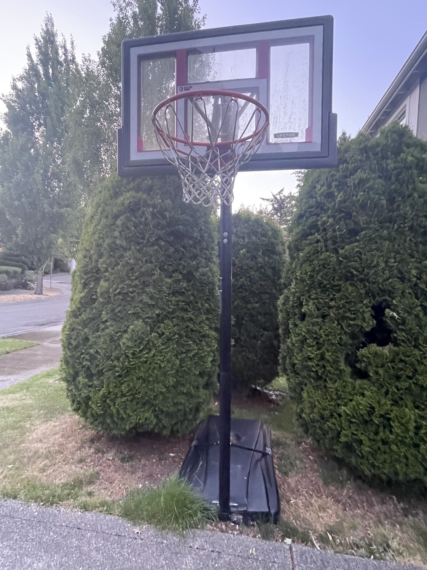 Free Full Size Adjustable Mobile Basketball Hoop