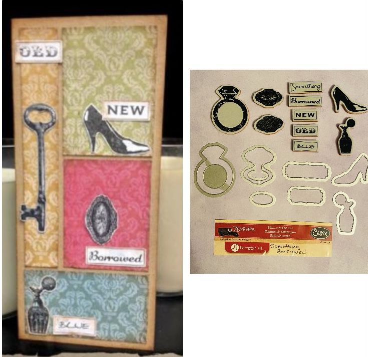 17pc Something Borrowed Stamps & Die Set