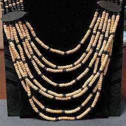 Beautiful Wooden beaded necklace