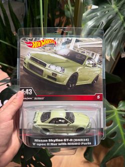 Nissan skyline r34 metal toy car