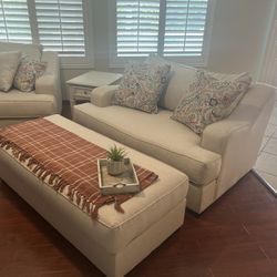 Ashley Furniture Like New Oversized Chair And Ottoman
