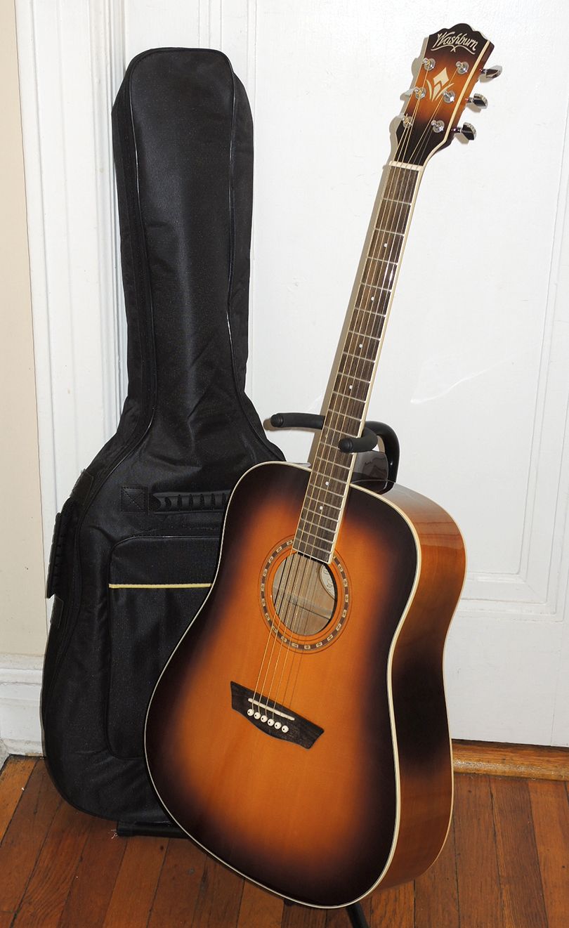 Washburn WD7S Acoustic Guitar & Gigbag