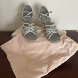 Bloch Silver Latin Dance Shoes Size 7