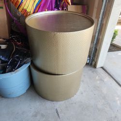 2 Gold Coffee Tables
