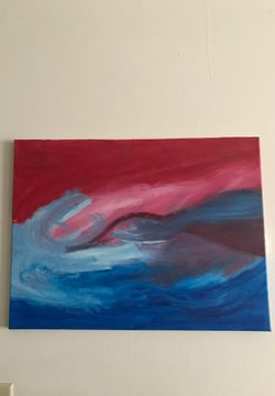 Original abstract painting 24 x 18 in