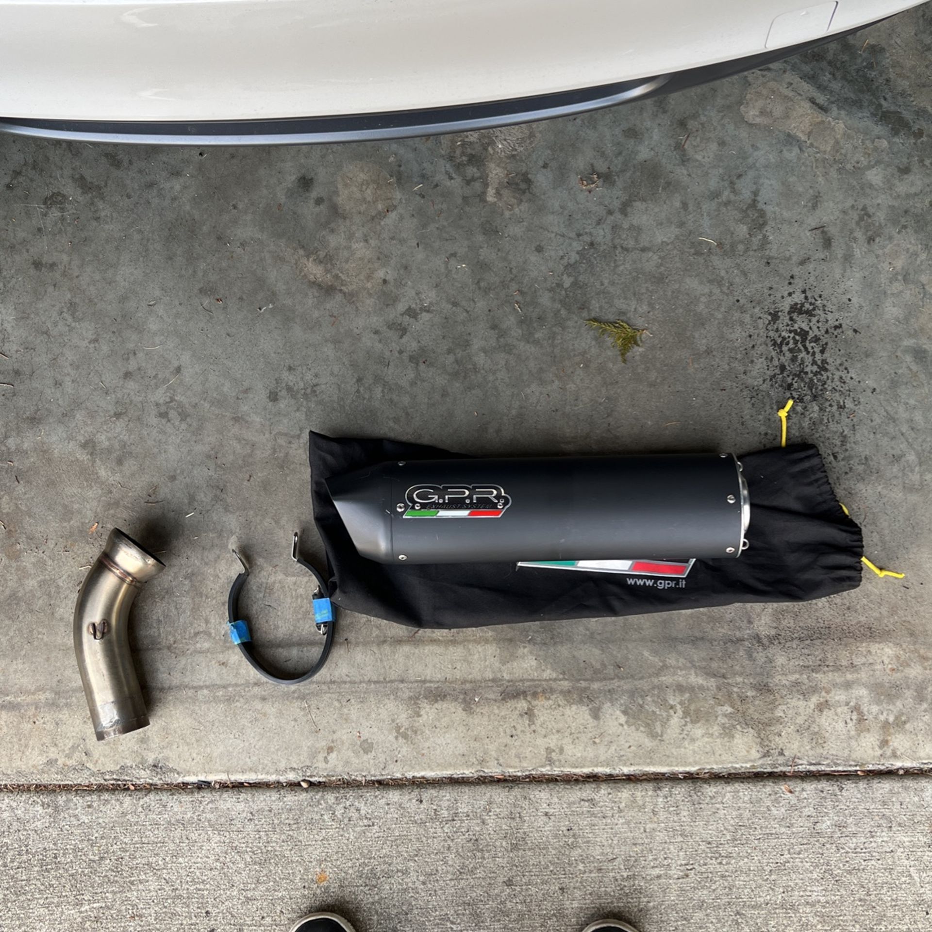 GPR Exhaust BMW K1200S K1200R 2004-2007 2008 Homologated Slip-On Furore Nero