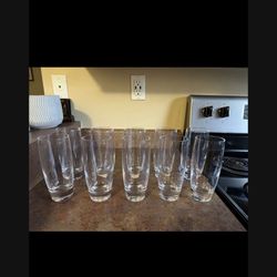 Crate & Barrel - Tall Drink Glasses 10 Pieces 
