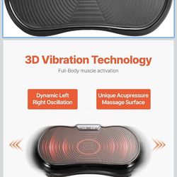 Vibration Plate Exercise Machine Bluetooth Adjustable Vibration