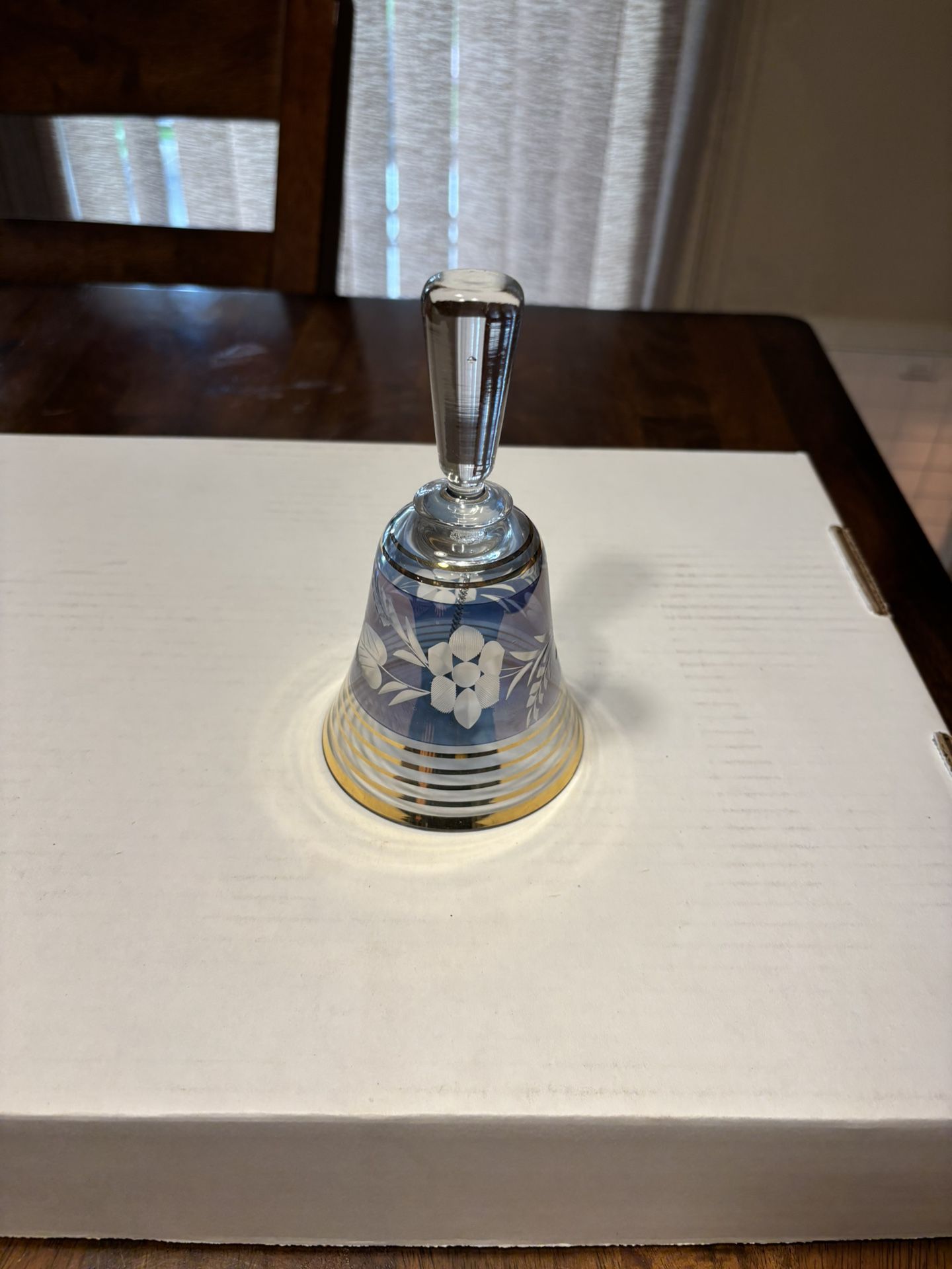 Vintage Glass Bell Made In Hungary