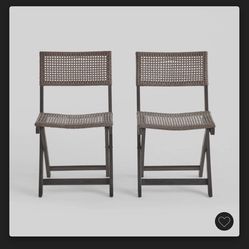 Bistro Chairs With Wicker Seating $120 300 Lb Weight Limit 