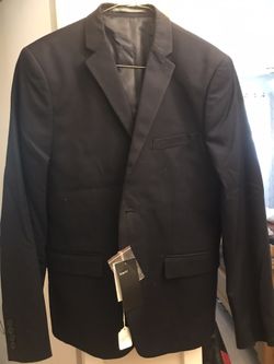 Blue suit jacket