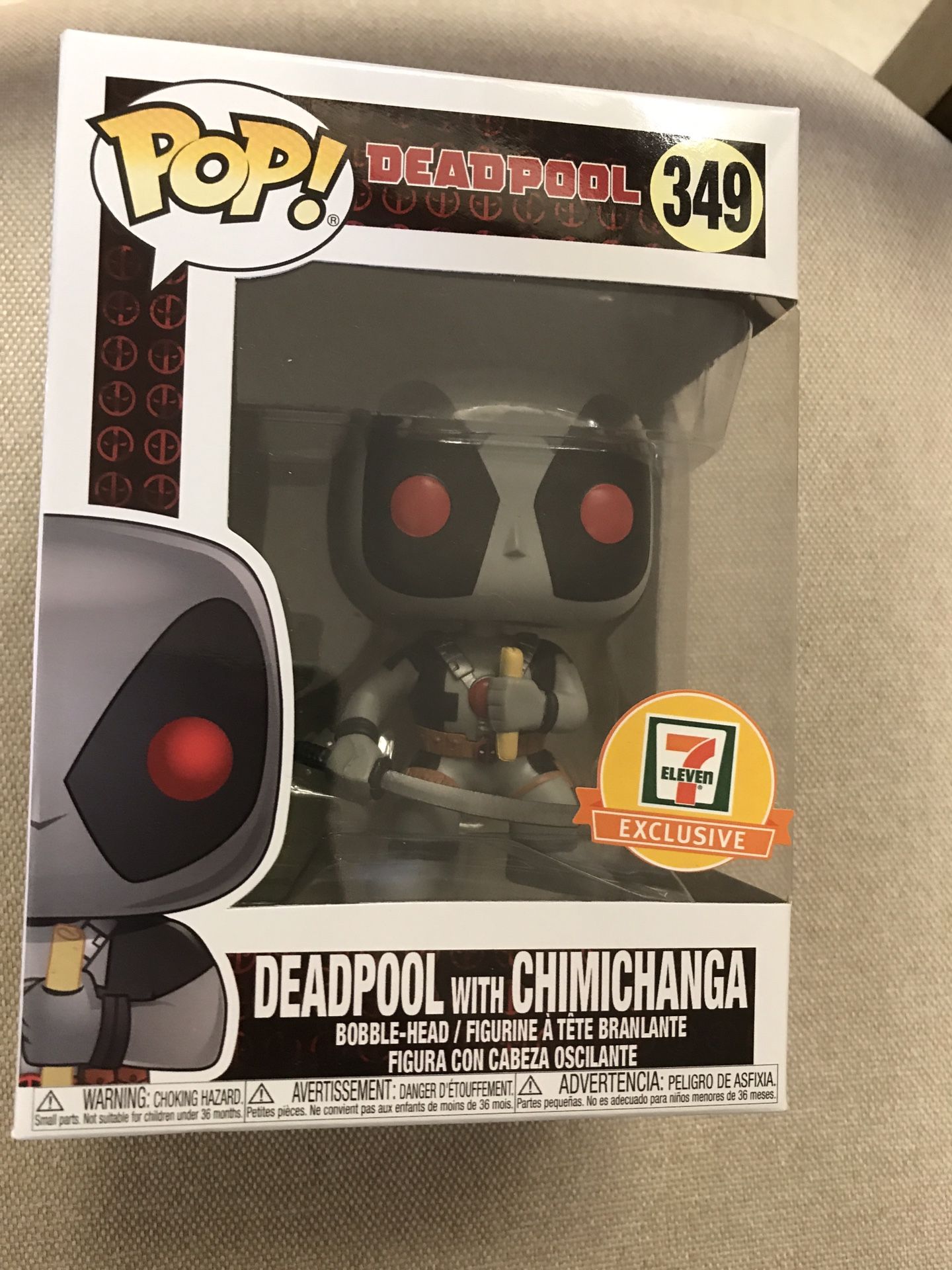 Funko pop exclusive 7-11 deadpool with chimichanga rare sold out
