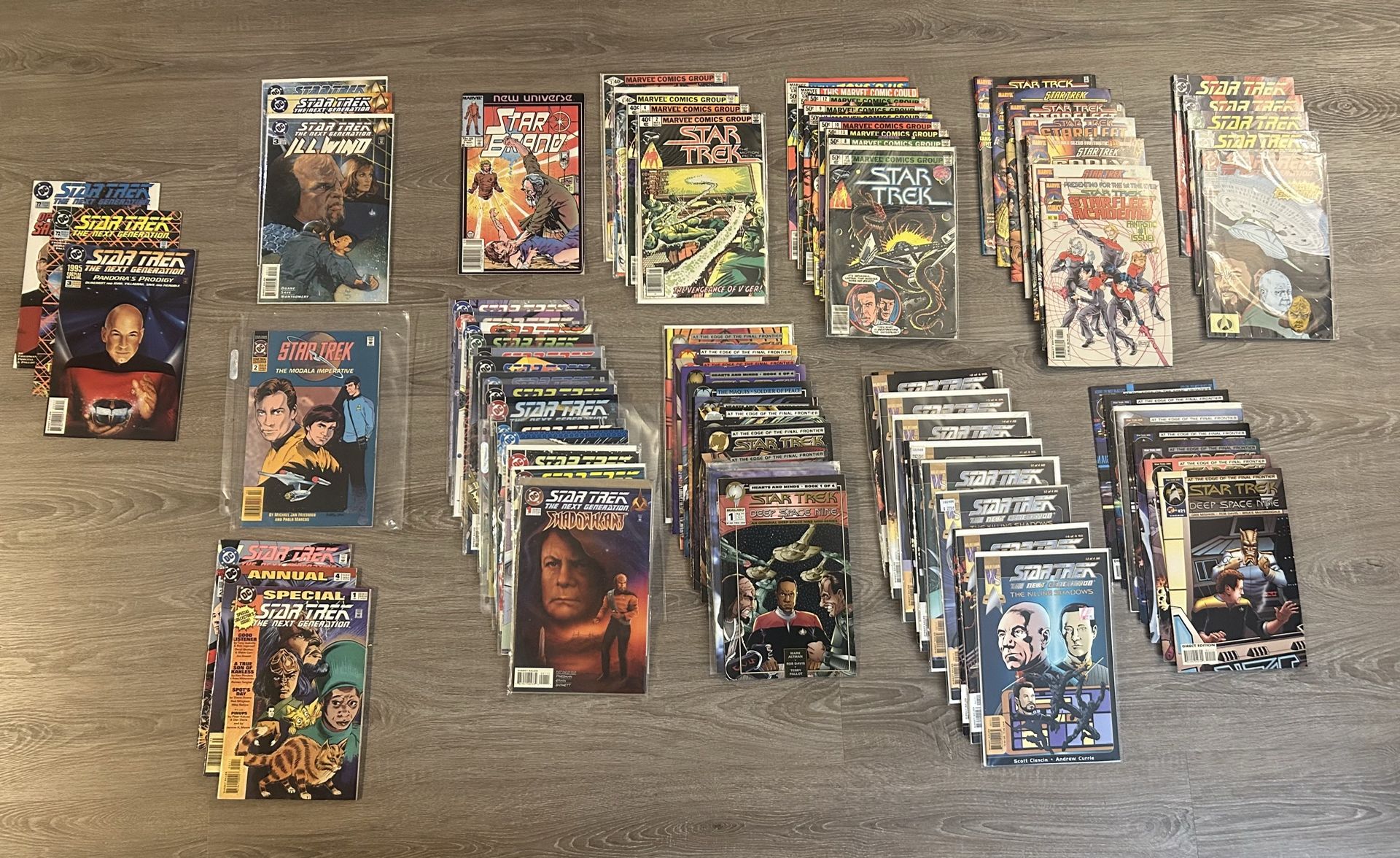 Lot Of 85 Vintage Star Trek Comic Books 1980s 1990s DC Marvel Malibú Wild Storm