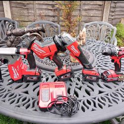 MILWAUKEE NEARLY NEW TOOLS BRUSHLESS FUEL ALL WITH BATTERY 