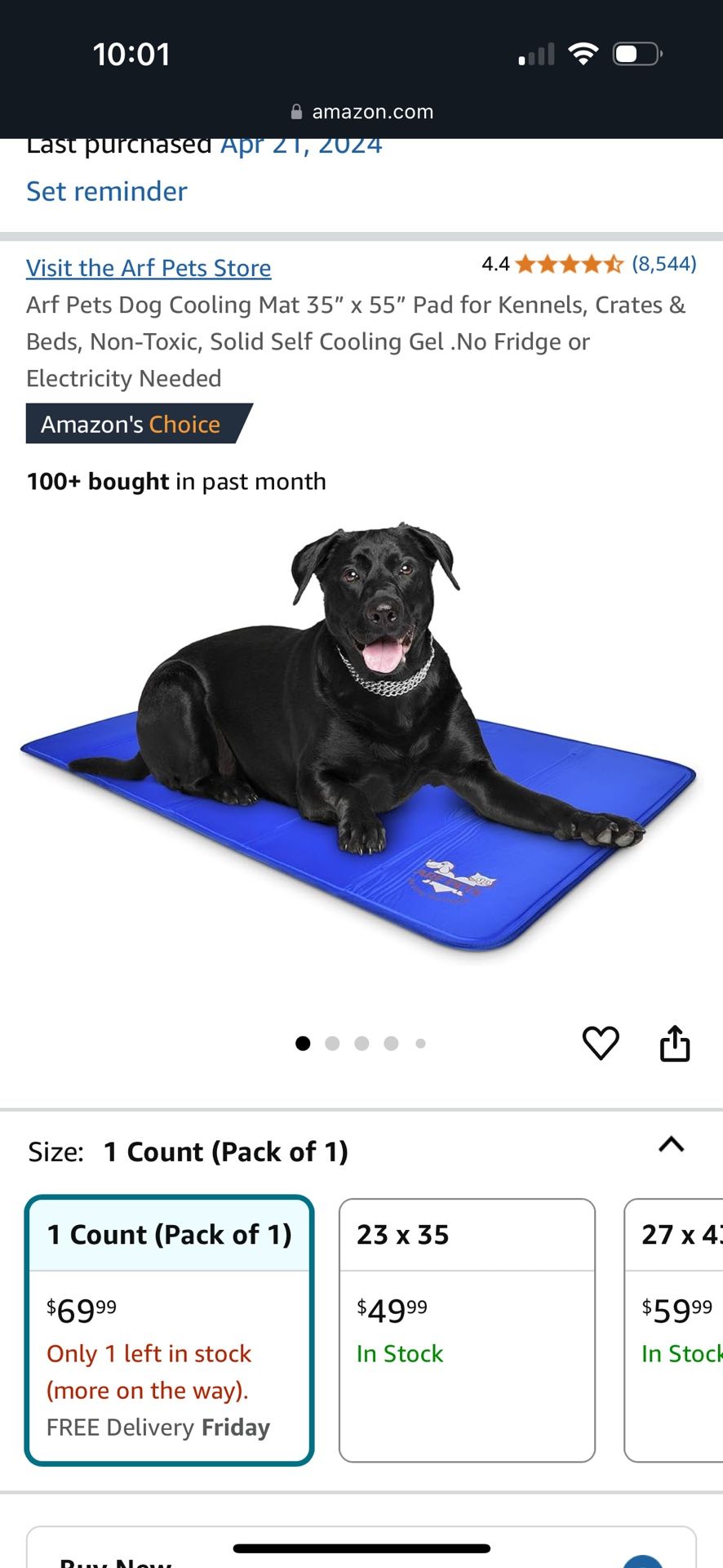 New Dog Puppy Cooling Mat (Large Size) Great For Summer!