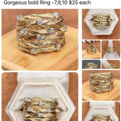 Beautiful Rings -7,9,10 $25 Each